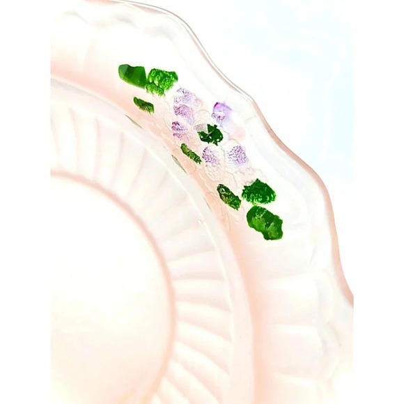 Vintage Anchor Hocking Mayfair Open Rose Pink Satin Small Bowl - Picture 9 of 10